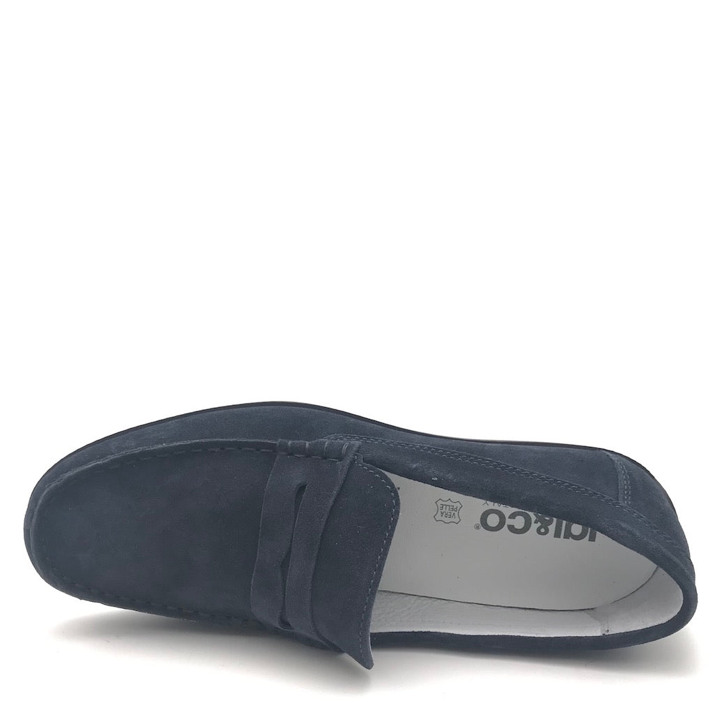 Zulian Calzature Mocassino Luke blu In Saldo