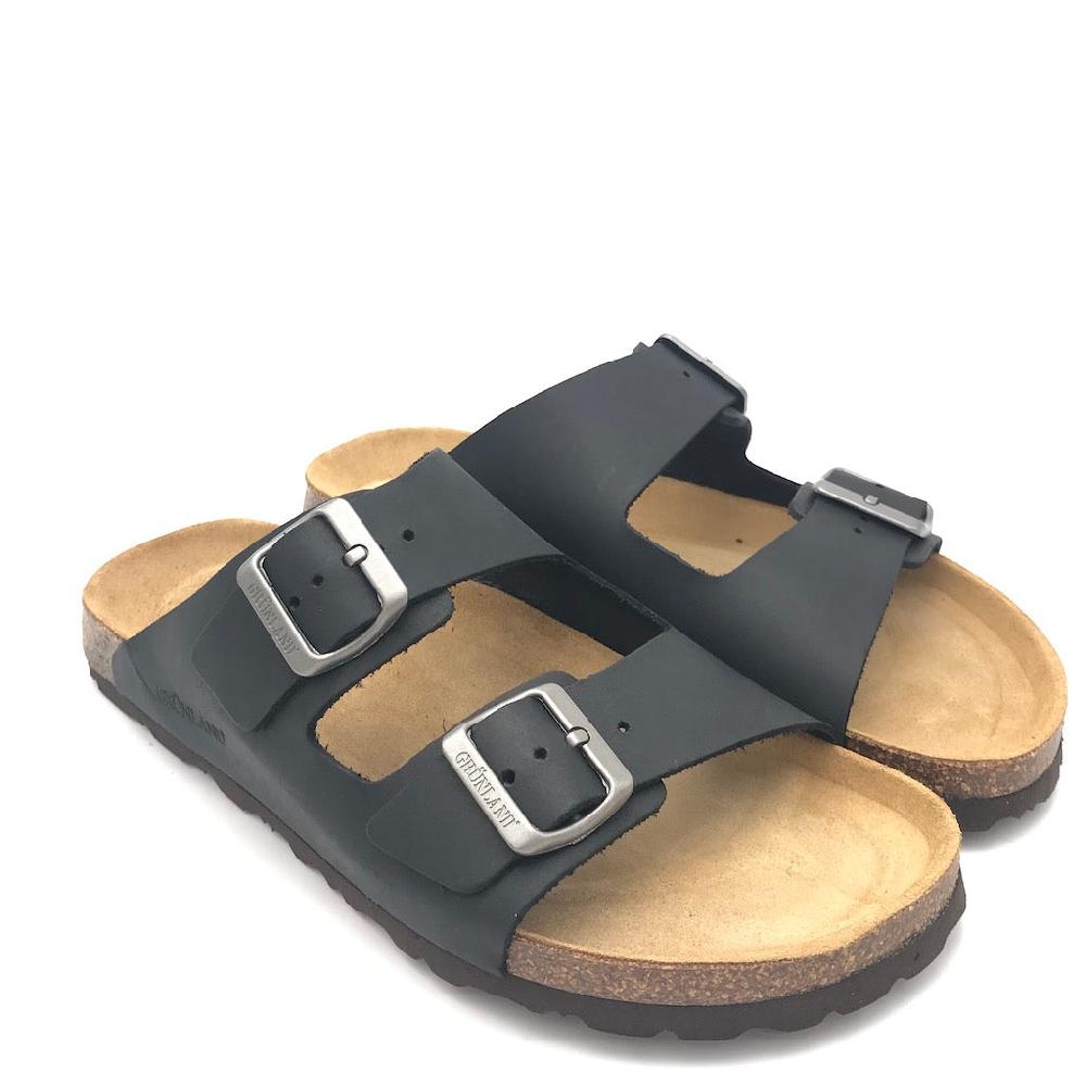 Zulian Calzature Ciabatta Bobo nera Italy