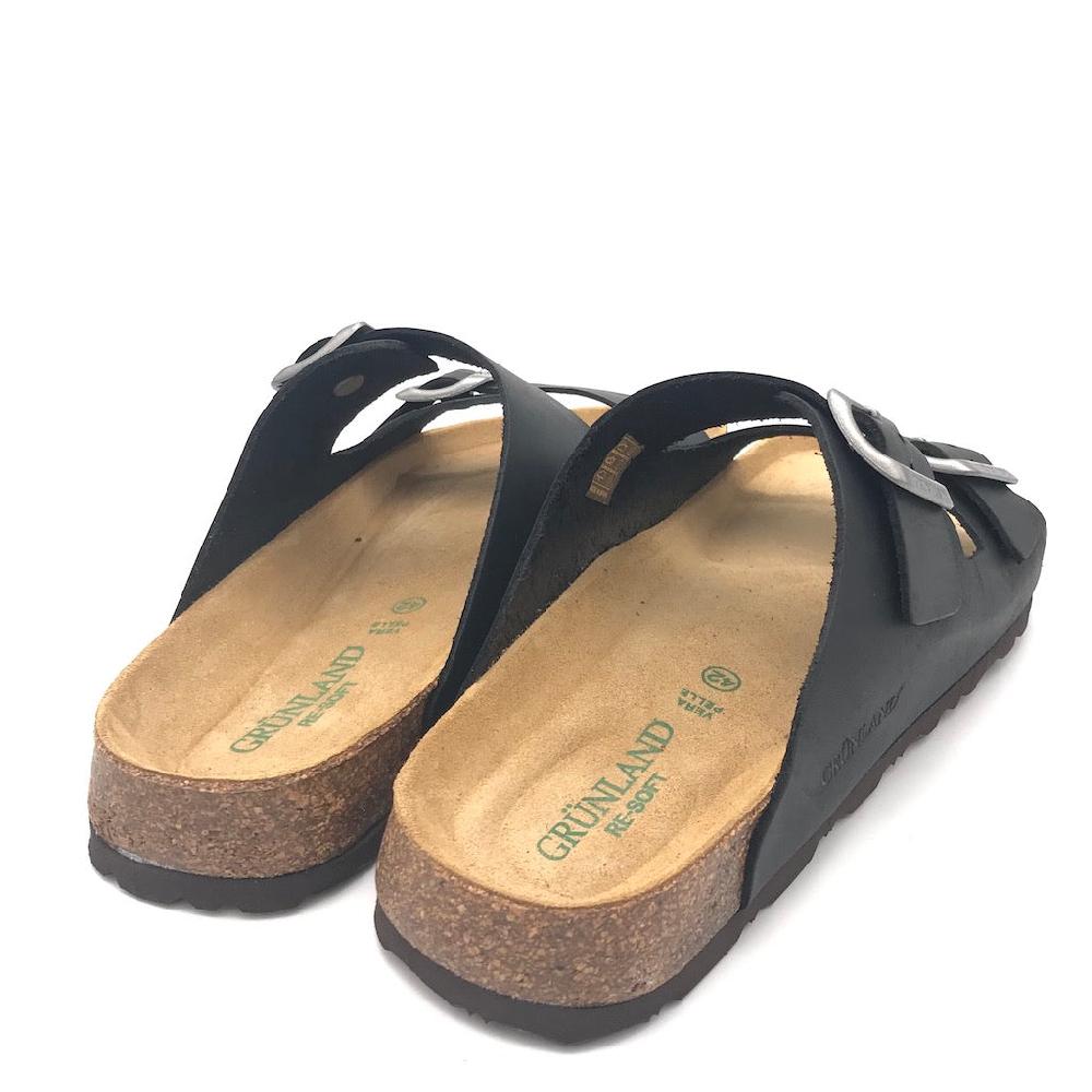 Zulian Calzature Ciabatta Bobo nera Italy