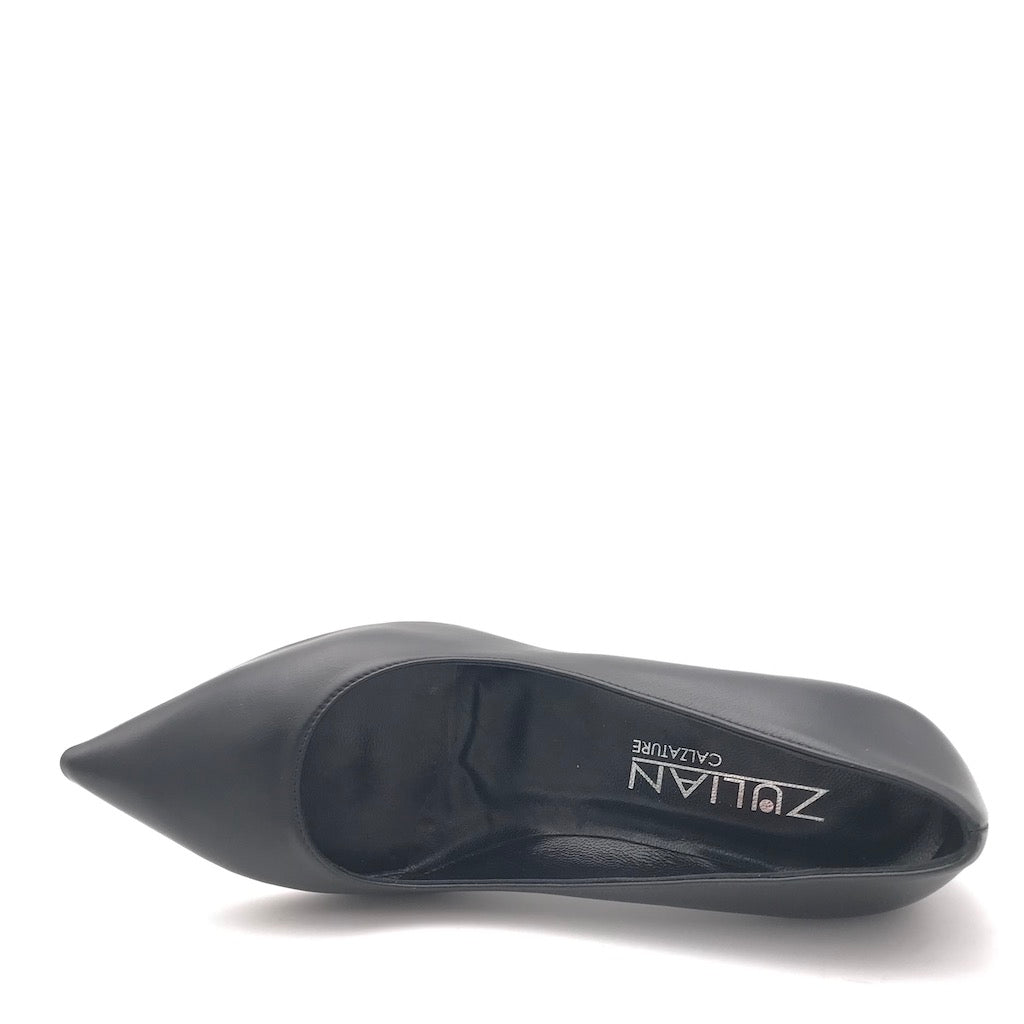 Zulian Calzature Decolletè Lory in nappa nera Soddisfazione Garantita