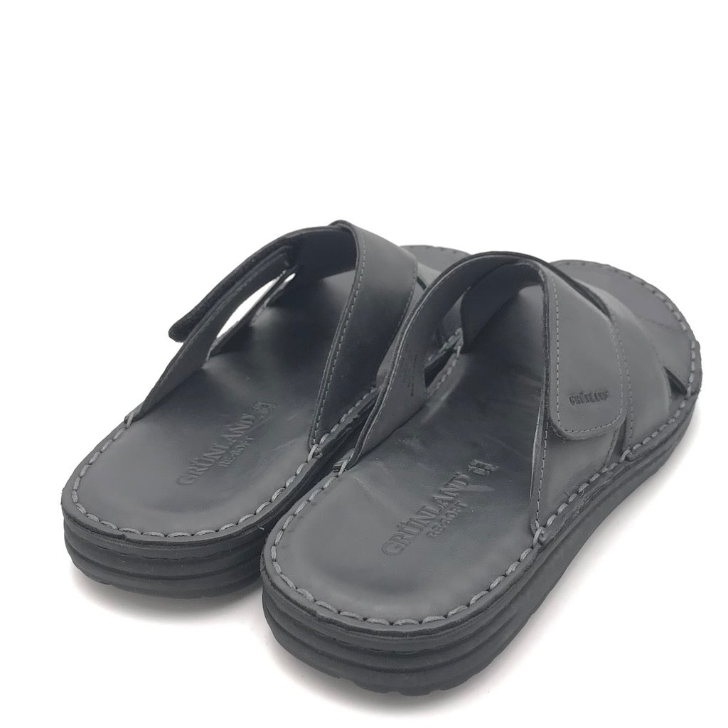 Zulian Calzature Ciabatta Lapo nero Saldi Di Fabbrica