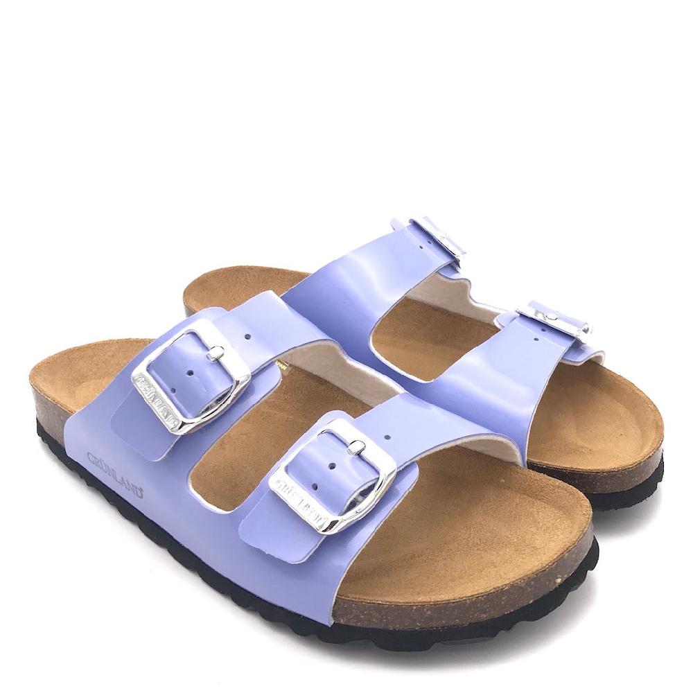 Zulian Calzature Ciabatta Sara doppia fibbia pervinca 2025