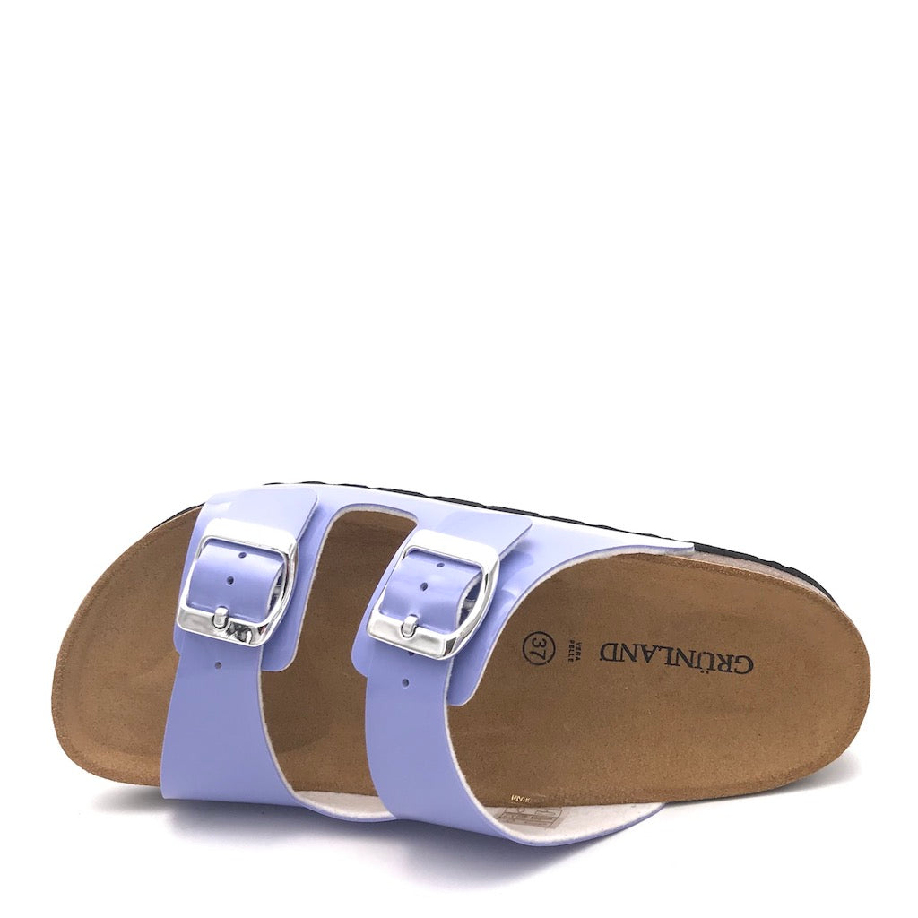 Zulian Calzature Ciabatta Sara doppia fibbia pervinca 2025