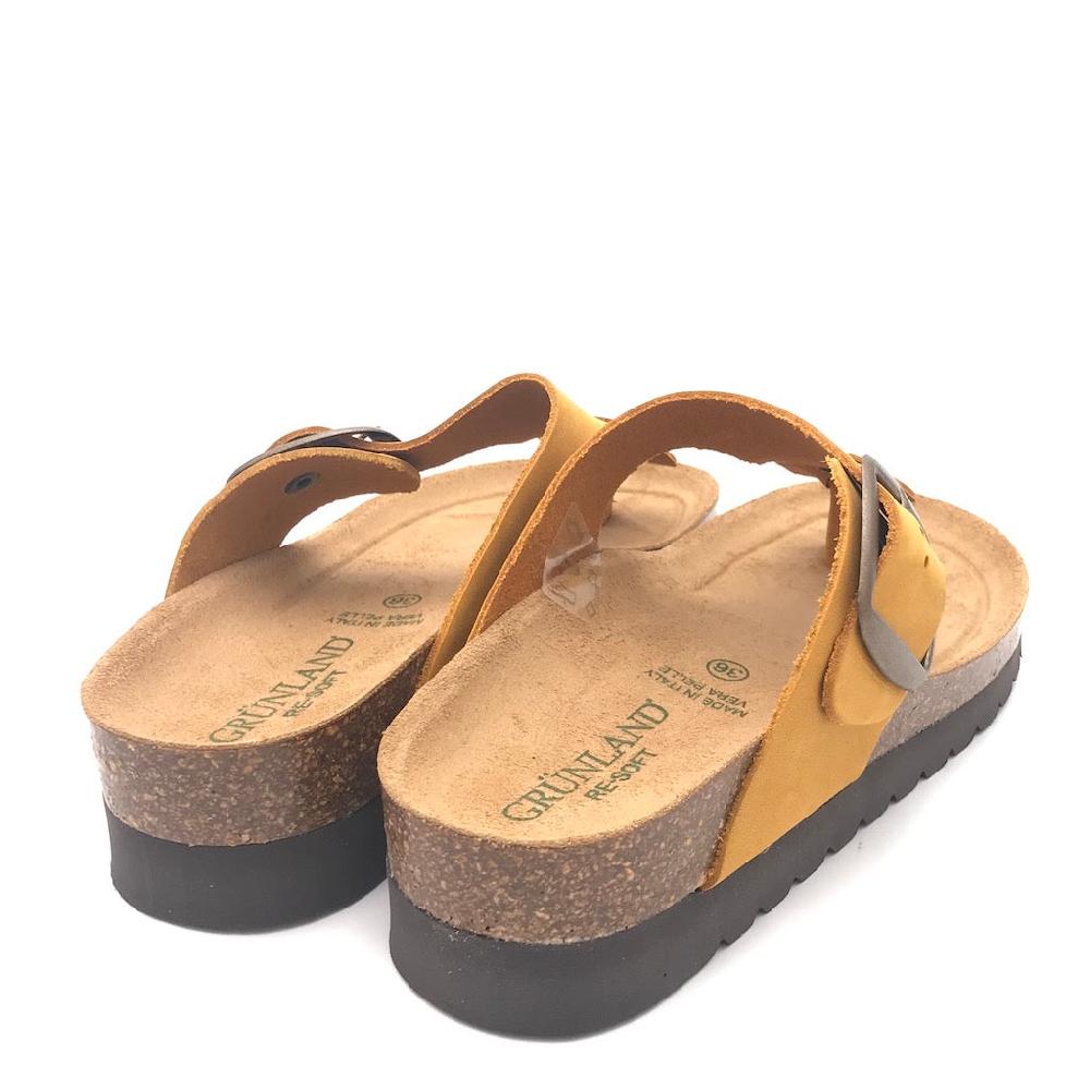 Zulian Calzature Ciabatta Hola infradito ocra In Linea