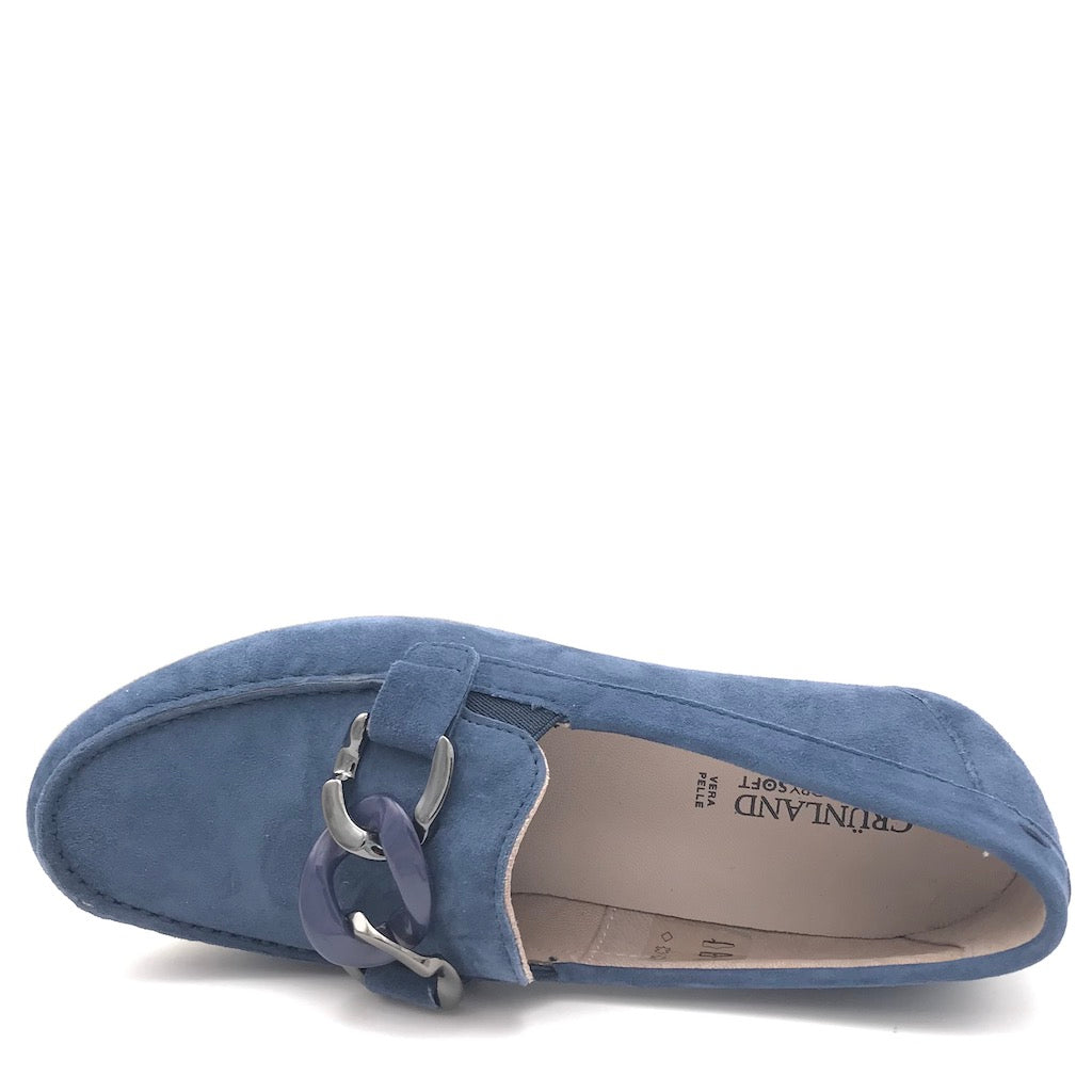 Zulian Calzature Mocassino Tafa blu Qualità