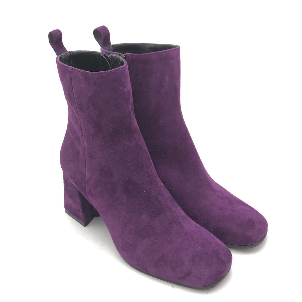 Zulian Calzature Tronchetto camoscio viola Online