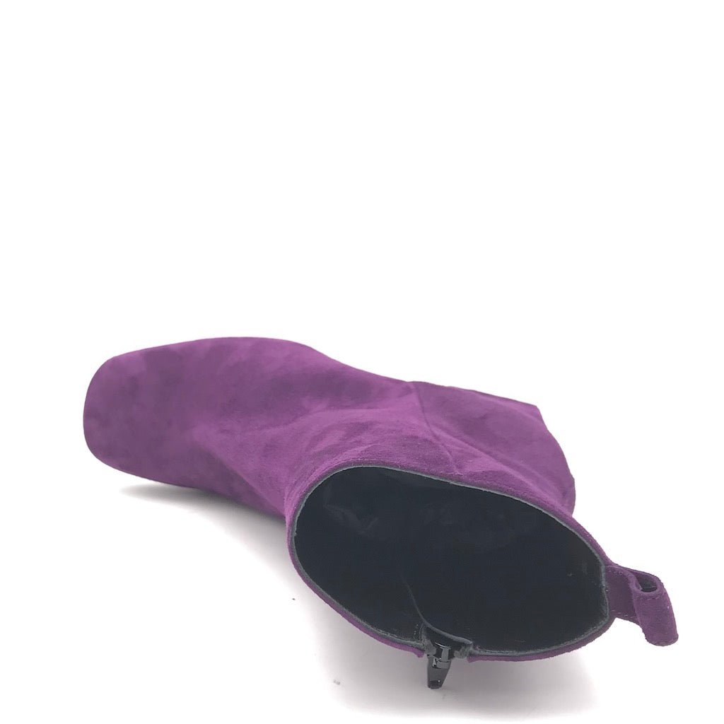 Zulian Calzature Tronchetto camoscio viola Online