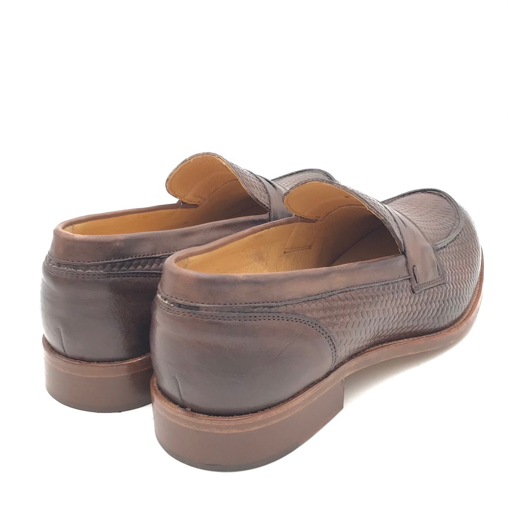 Zulian Calzature Mocassino intrecciato fango Saldi Di Fabbrica