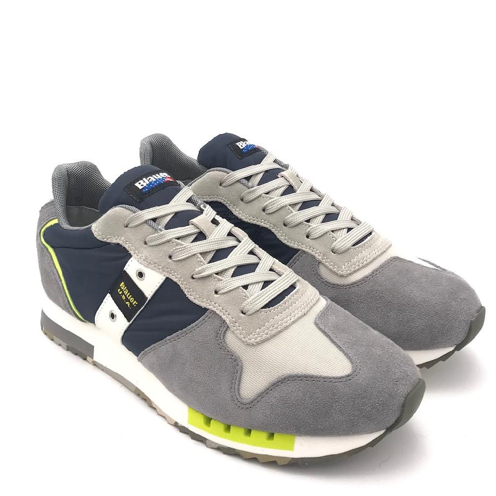 Zulian Calzature Sneakers Queens01 Dir navy-grey Vendite Flash