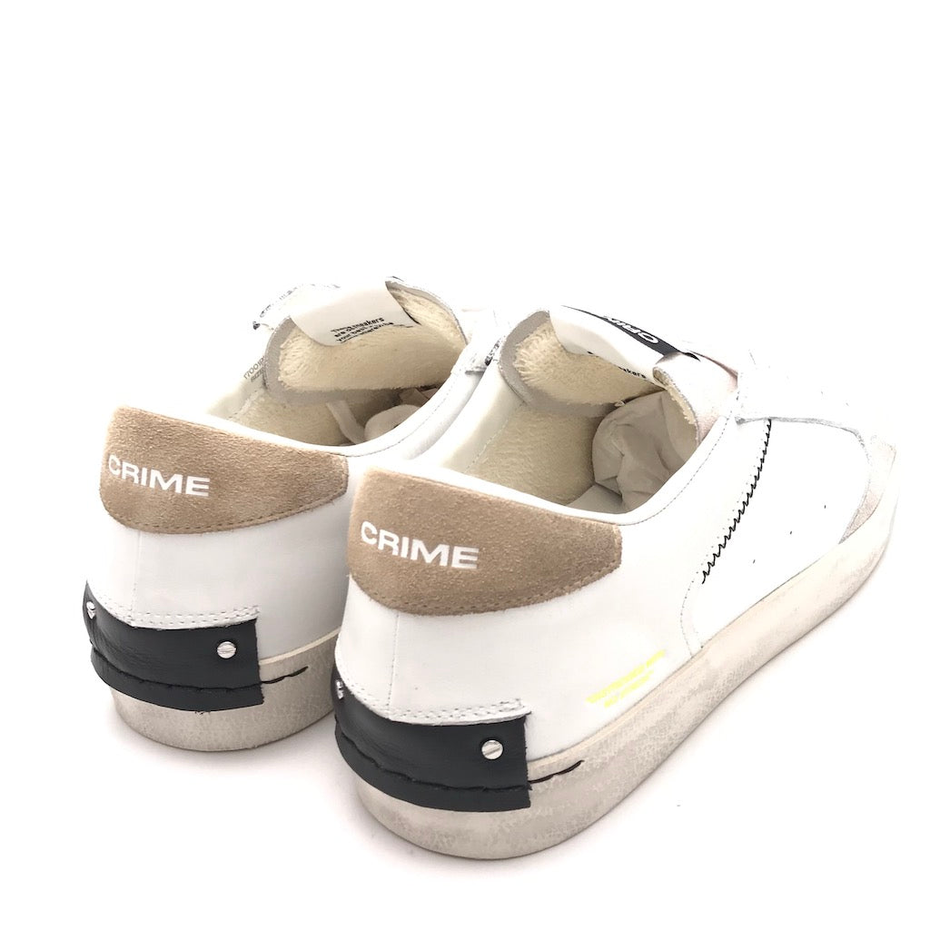 Zulian Calzature Sneakers Distrassed bianco-beige Negozio