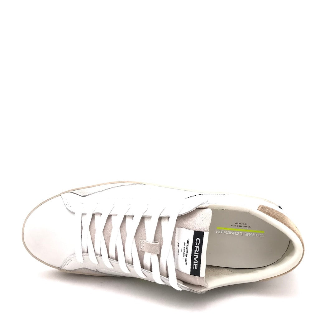 Zulian Calzature Sneakers Distrassed bianco-beige Negozio