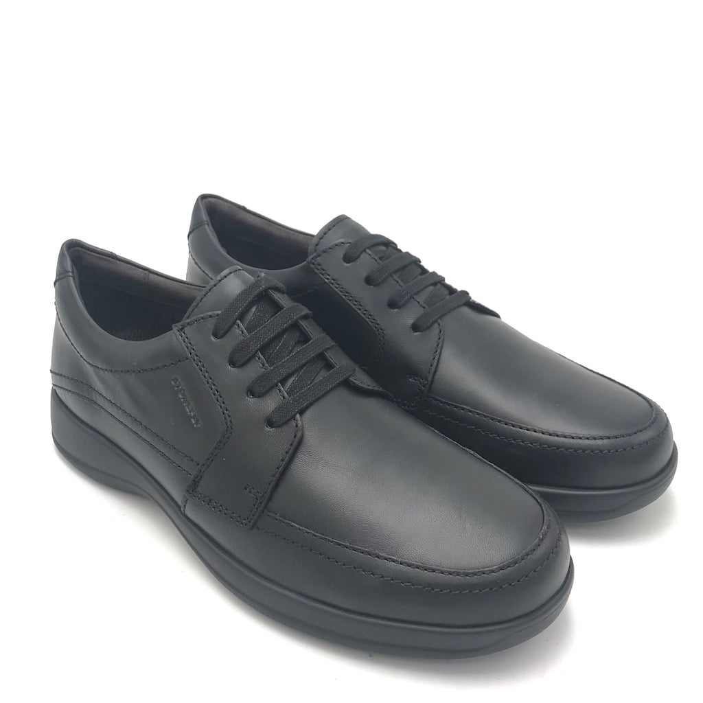 Zulian Calzature Scarpa Season allacciata in nappa nera Vendite Flash
