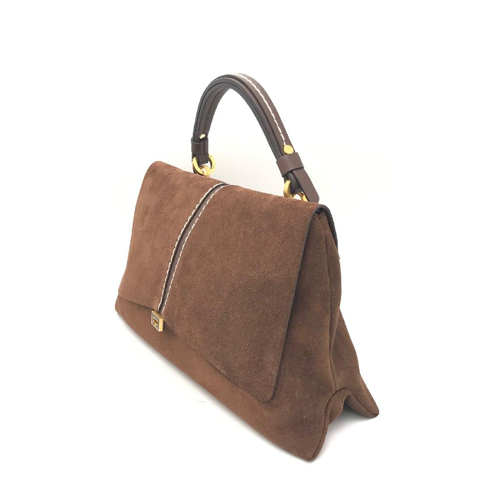 Zulian Calzature Borsa Kendall camoscio marrone Presa