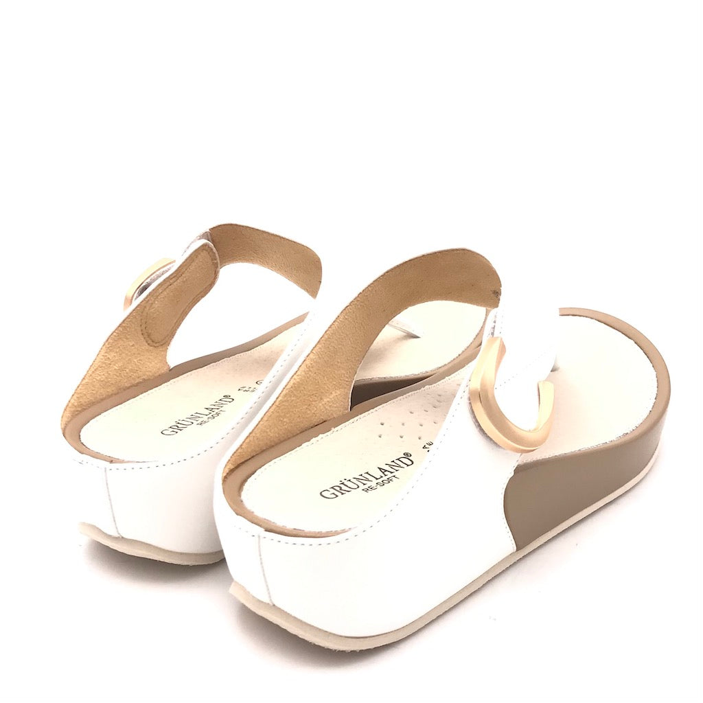 Zulian Calzature Ciabatta infradito Dira bianca Nuova