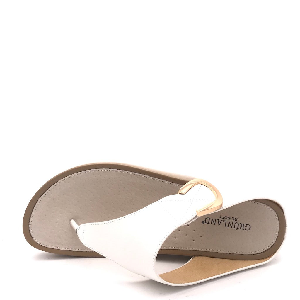 Zulian Calzature Ciabatta infradito Dira bianca Nuova