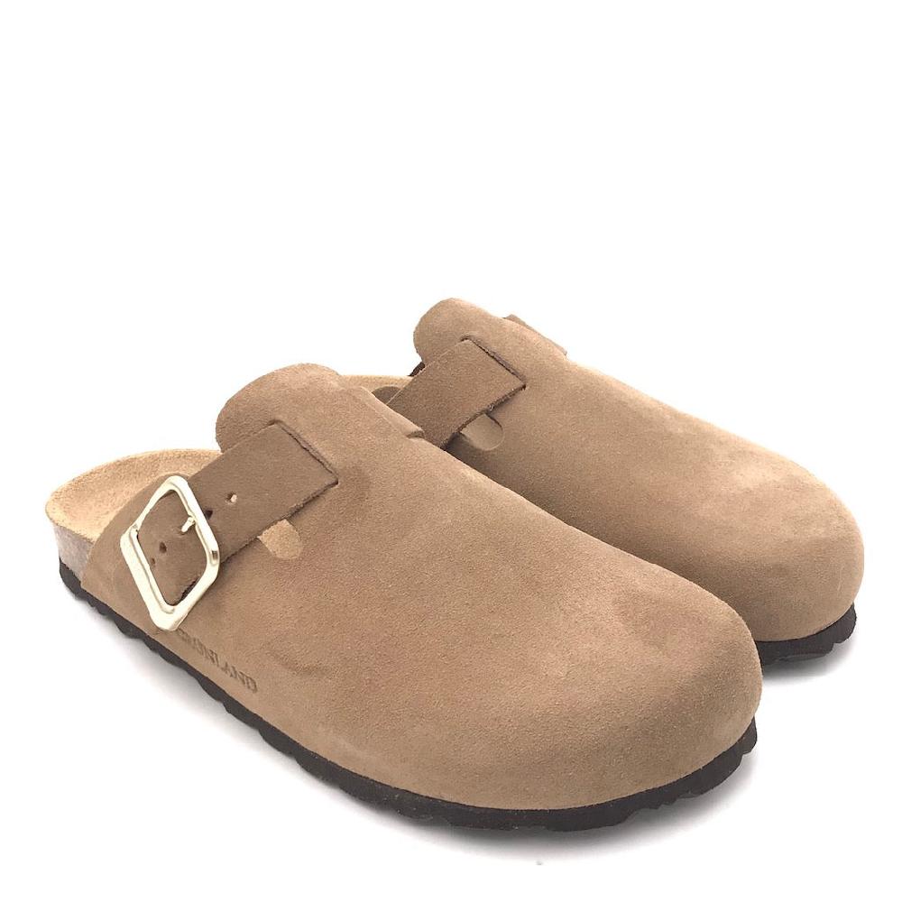 Zulian Calzature Ciabatta chiusa Sara tortora Italy