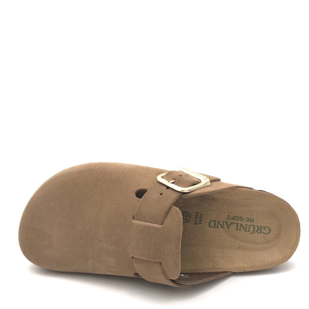 Zulian Calzature Ciabatta chiusa Sara tortora Italy