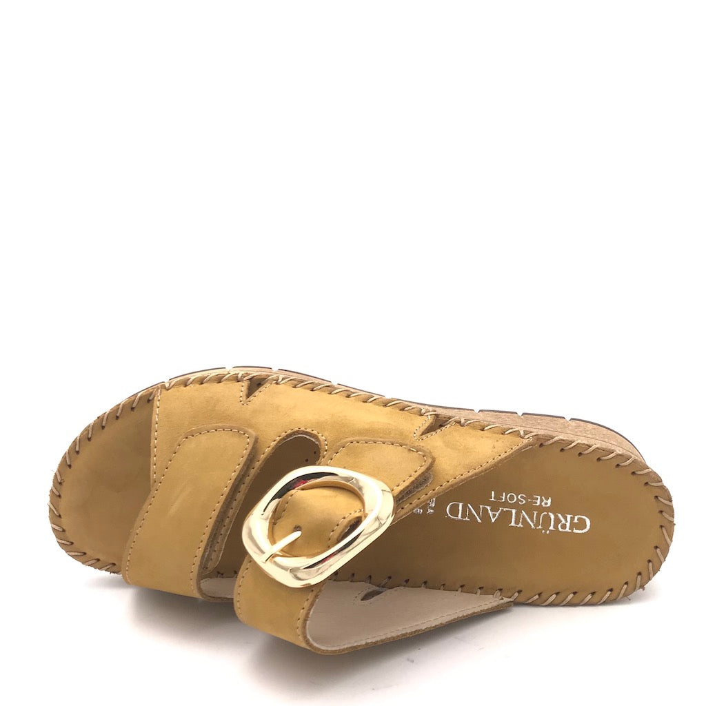 Zulian Calzature Ciabatta Palo ocra Qualità Garantita