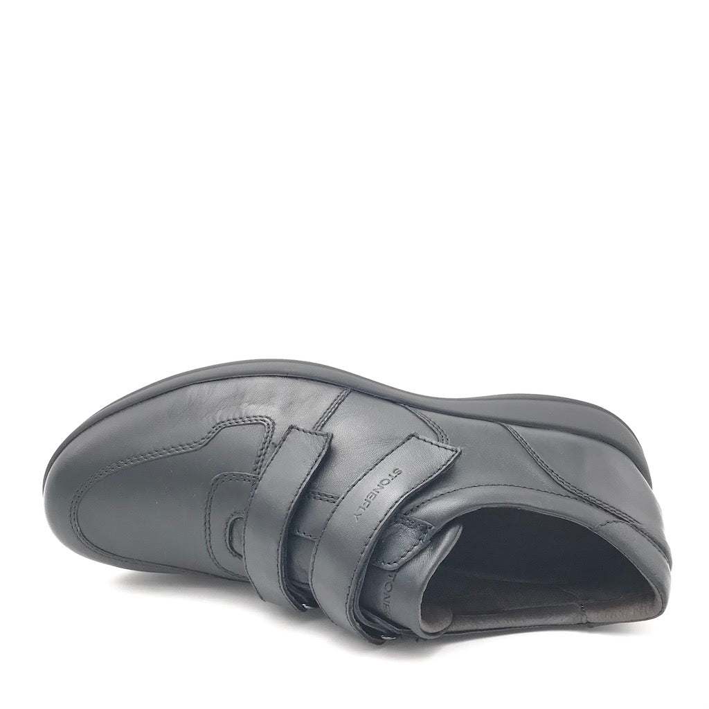 Zulian Calzature Scarpa strappo Season in nappa nera Convenienza