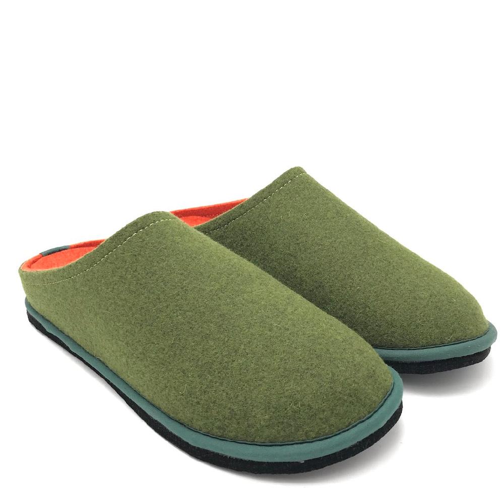 Zulian Calzature Ciabatta Easy bicolor muschio-arancione Novità