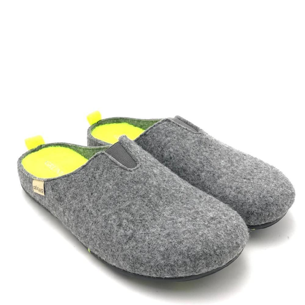 Zulian Calzature Ciabatta Ormi antracite-giallo Presa