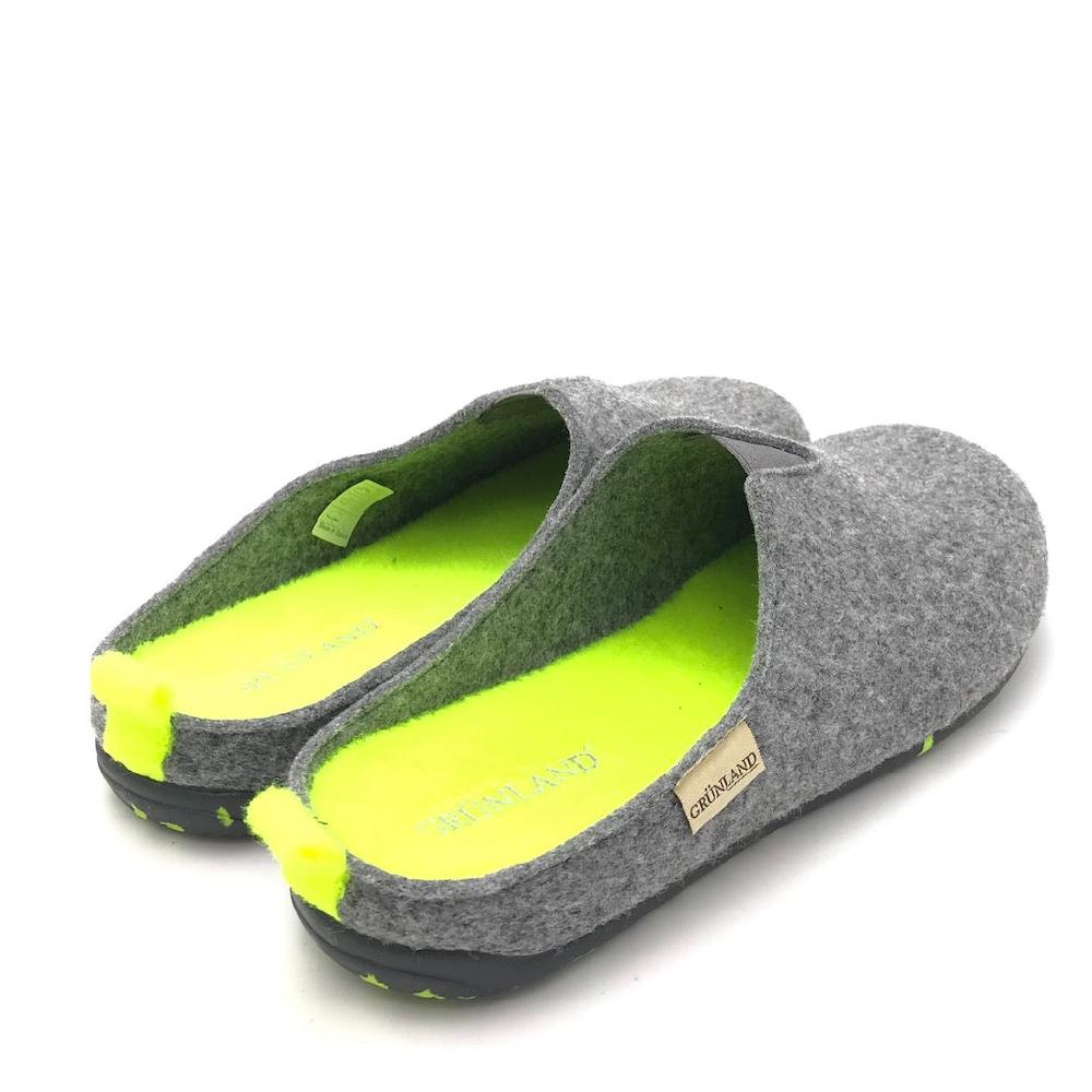Zulian Calzature Ciabatta Ormi antracite-giallo Presa