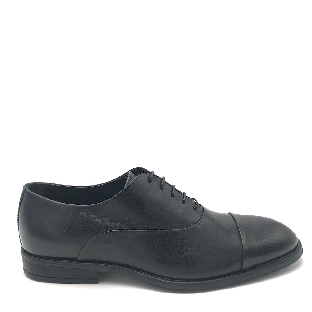 Zulian Calzature Stringata francesina semilucida nera