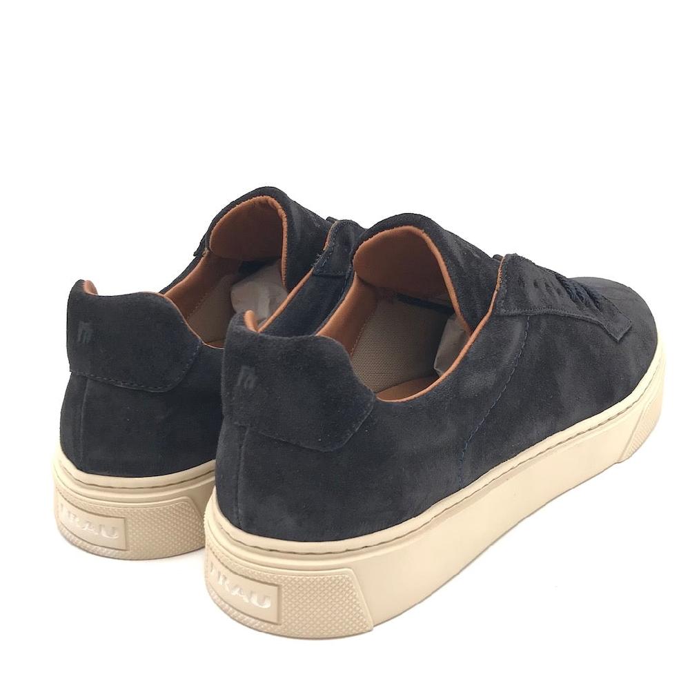 Zulian Calzature Sneakers in crosta blu Saldi Di Fabbrica