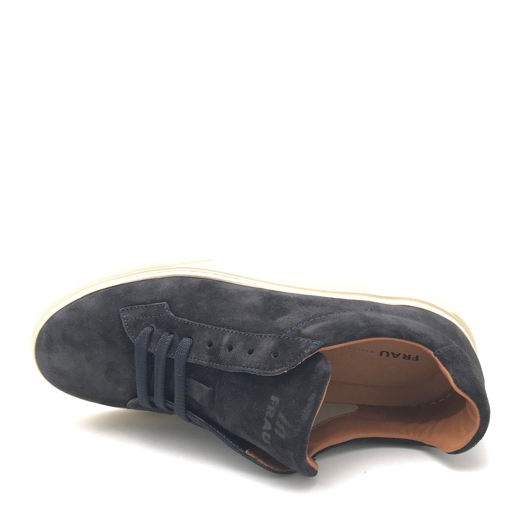 Zulian Calzature Sneakers in crosta blu Saldi Di Fabbrica