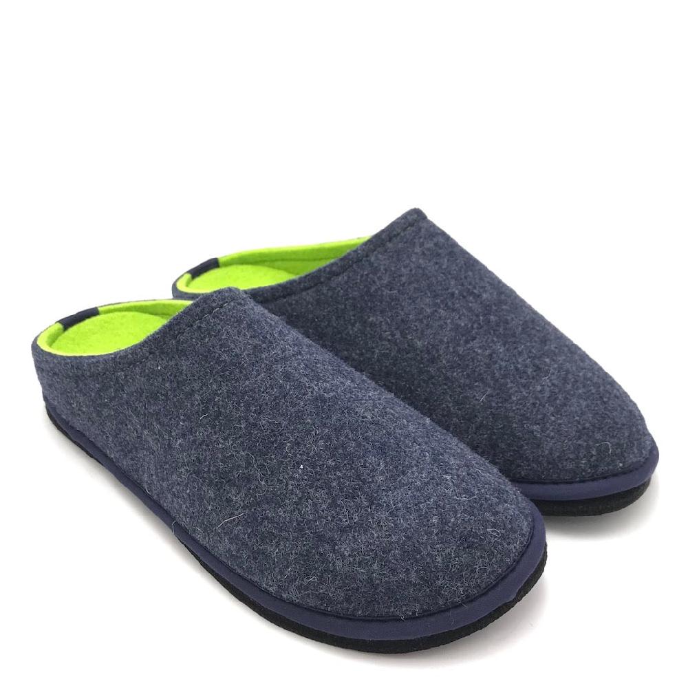 Zulian Calzature Ciabatta Easy bicolor blu-verde fluo Nuova