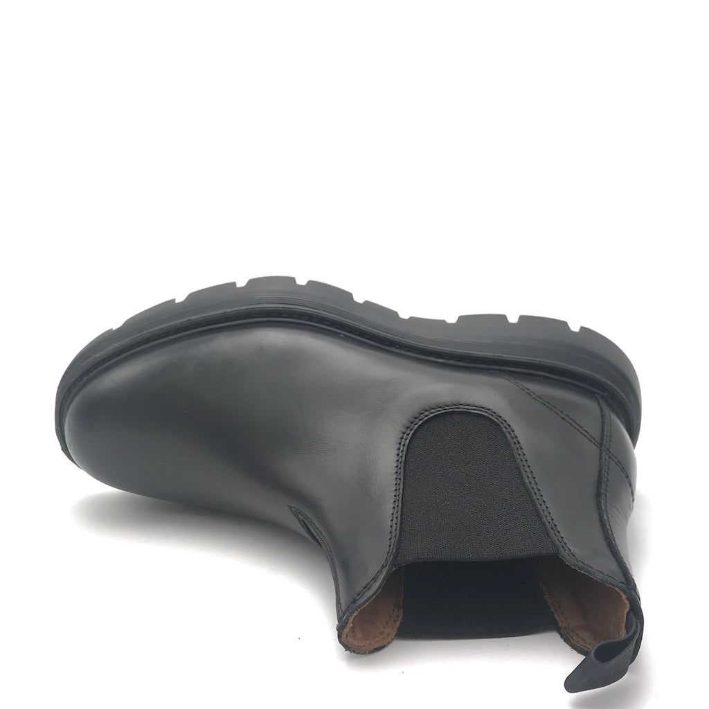 Zulian Calzature Beatles in pelle nera Moda