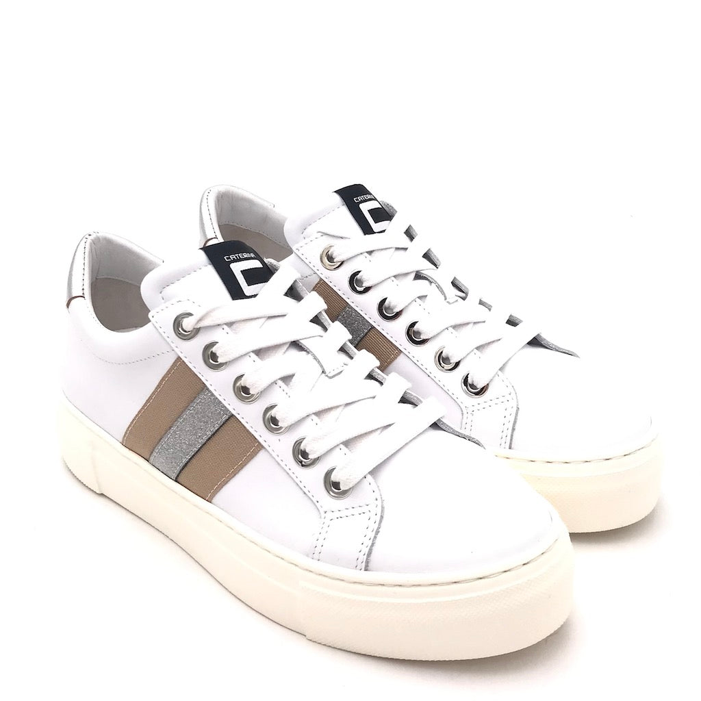 Zulian Calzature Sneakers in pelle bianca Spedizione Gratuita