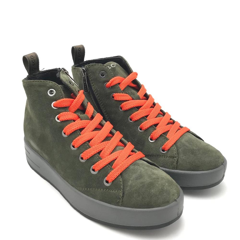 Zulian Calzature Sneakers Alina verde scuro Prezzo Ridotto
