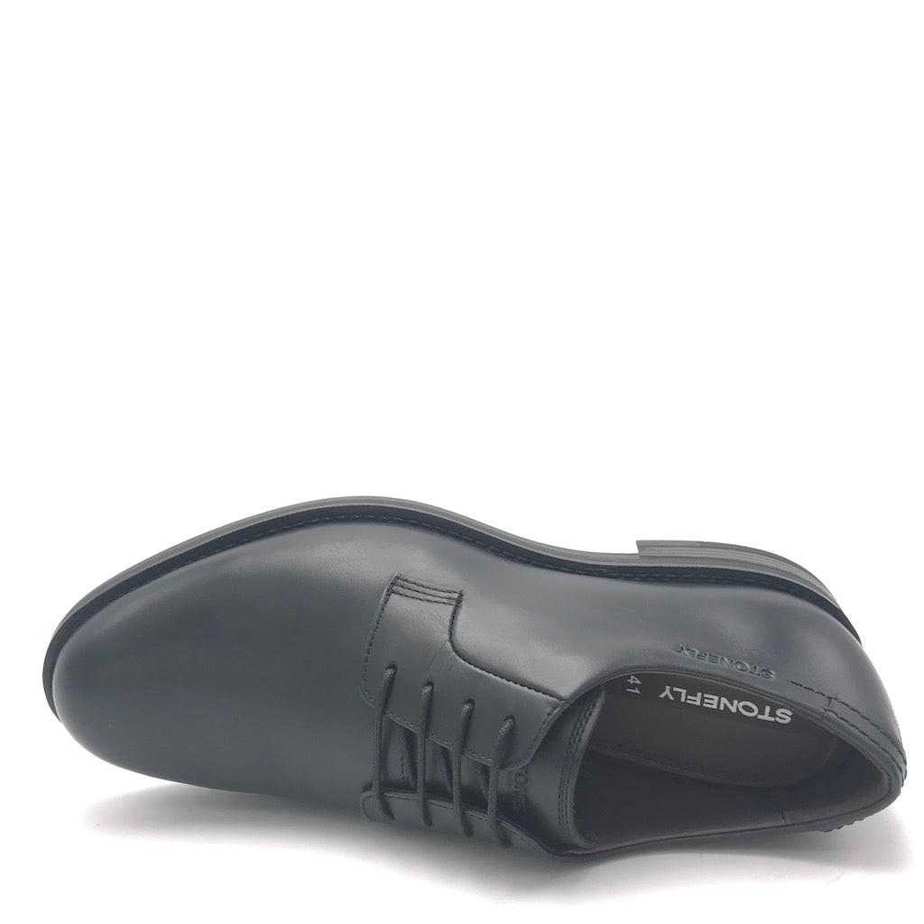 Zulian Calzature Scarpa Carnaby allacciata in nappa nera Sconto