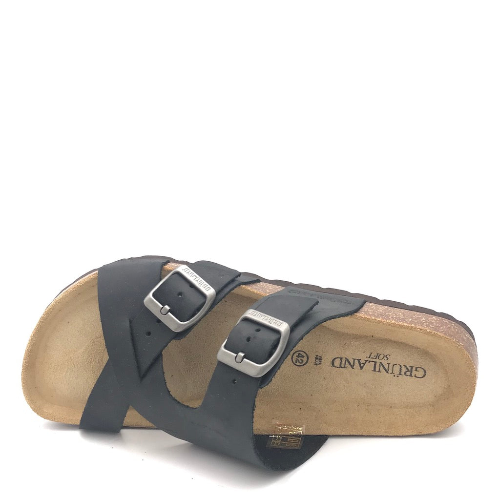 Zulian Calzature Ciabatta incrociata Bobo nera Economico