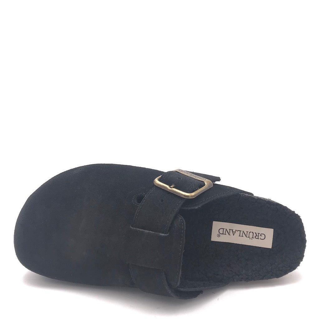 Zulian Calzature Ciabatta Sara shearling nero Vendita