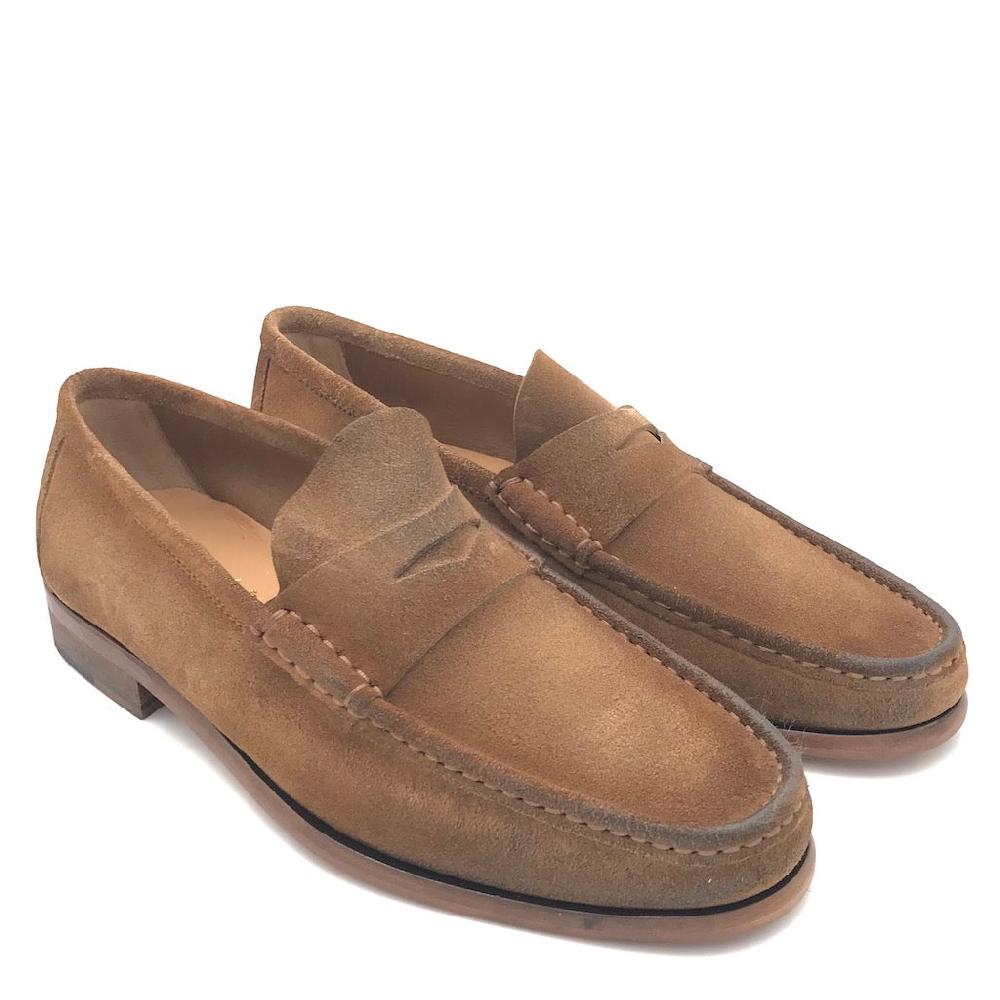 Zulian Calzature Mocassino in velour taupe Offerte