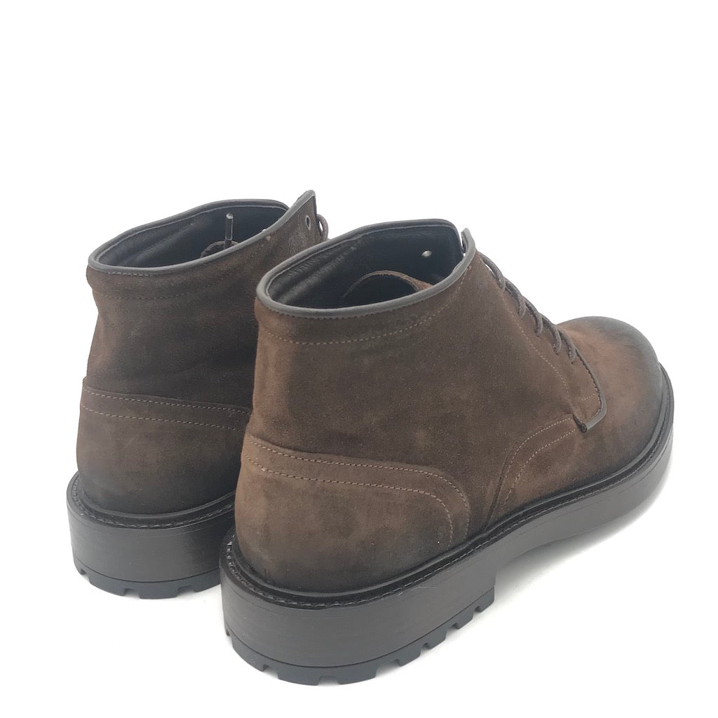 Zulian Calzature Stivaletto in crosta anticata terra In Saldo