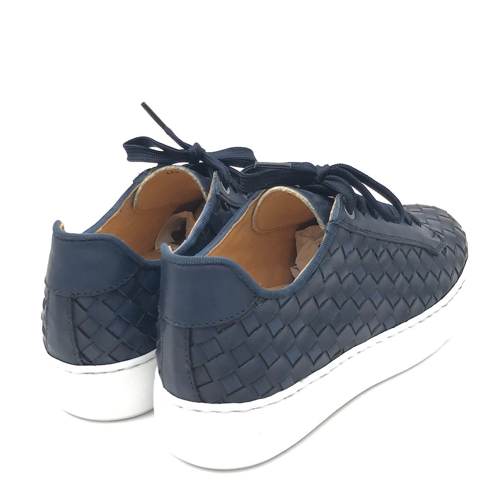 Zulian Calzature Sneakers intrecciata blu In Linea