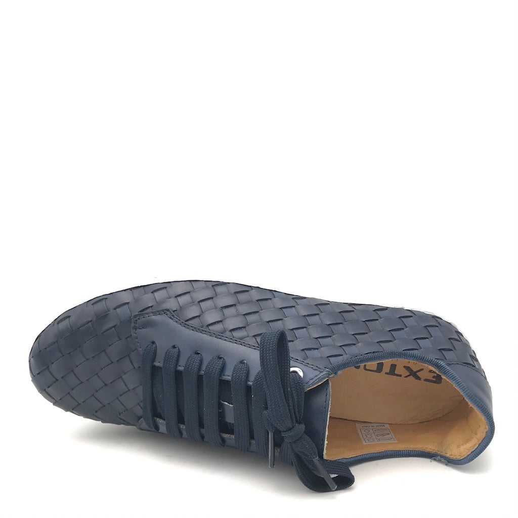 Zulian Calzature Sneakers intrecciata blu In Linea
