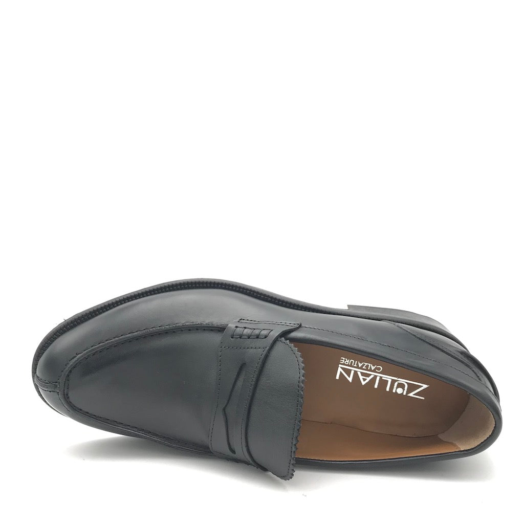 Zulian Calzature Mocassino college nero Spedizione Gratuita