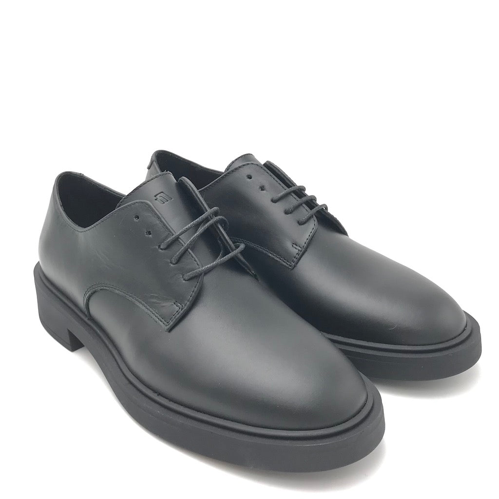Zulian Calzature Allacciata in pelle nera Shopping Online