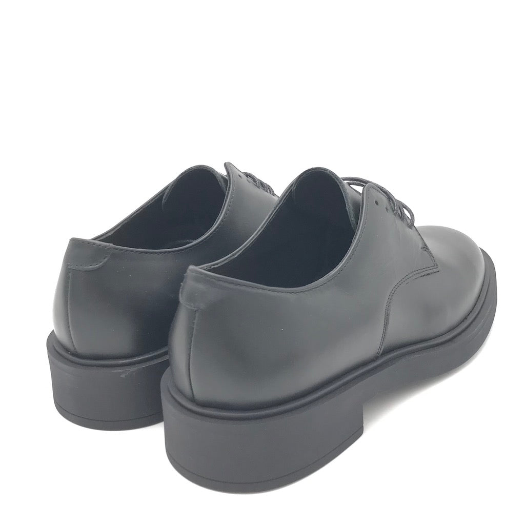 Zulian Calzature Allacciata in pelle nera Shopping Online