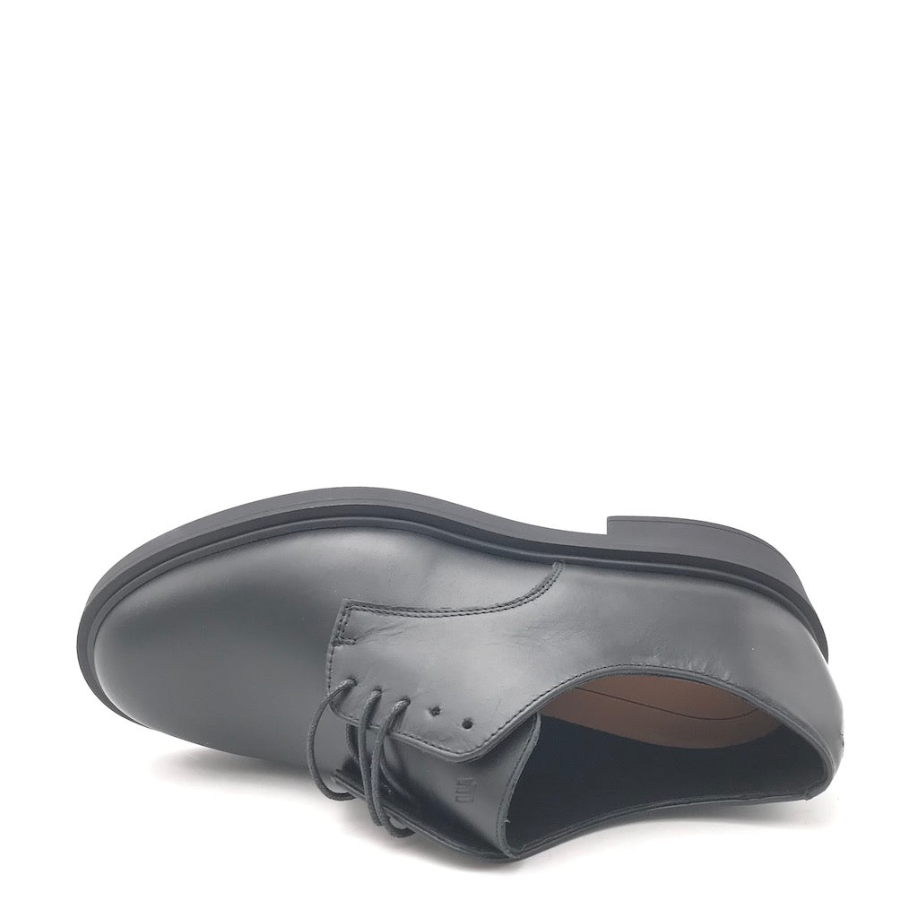 Zulian Calzature Allacciata in pelle nera Shopping Online