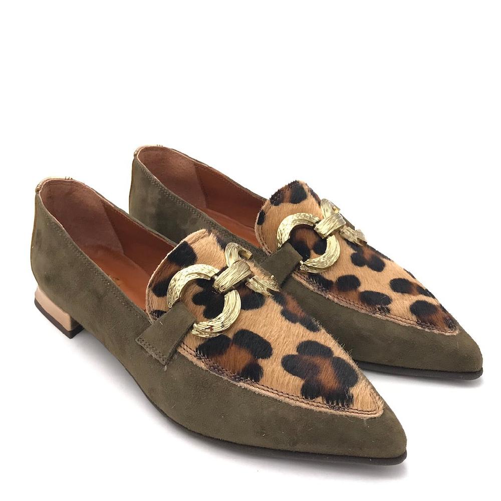 Zulian Calzature Mocassino macula leo verde Affare Del Giorno