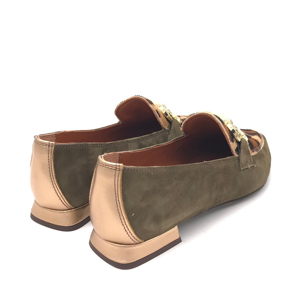 Zulian Calzature Mocassino macula leo verde Affare Del Giorno