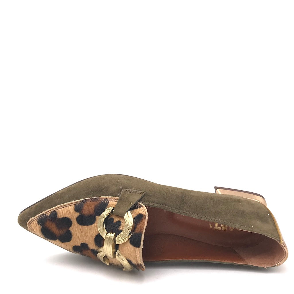 Zulian Calzature Mocassino macula leo verde Affare Del Giorno