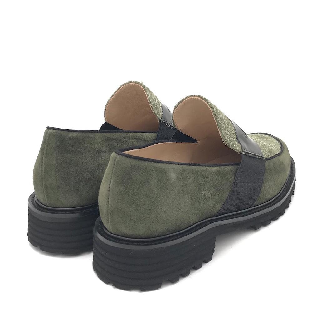 Zulian Calzature Mocassino Lina verde Prezzo Ridotto