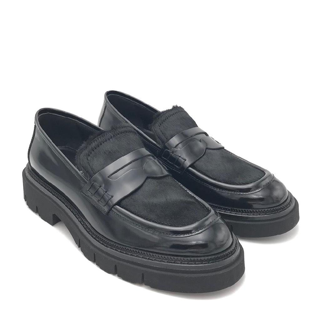 Zulian Calzature Mocassino Kurtal nero Sottocosto