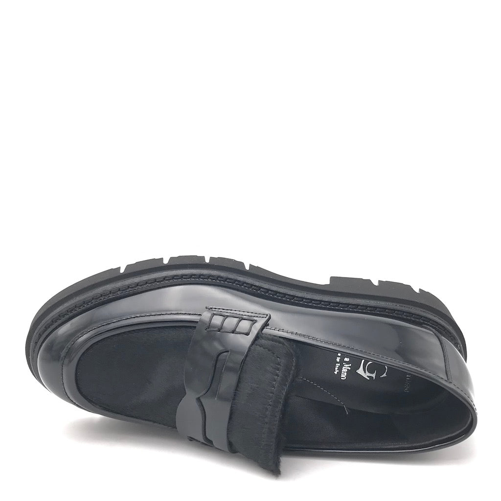 Zulian Calzature Mocassino Kurtal nero Sottocosto